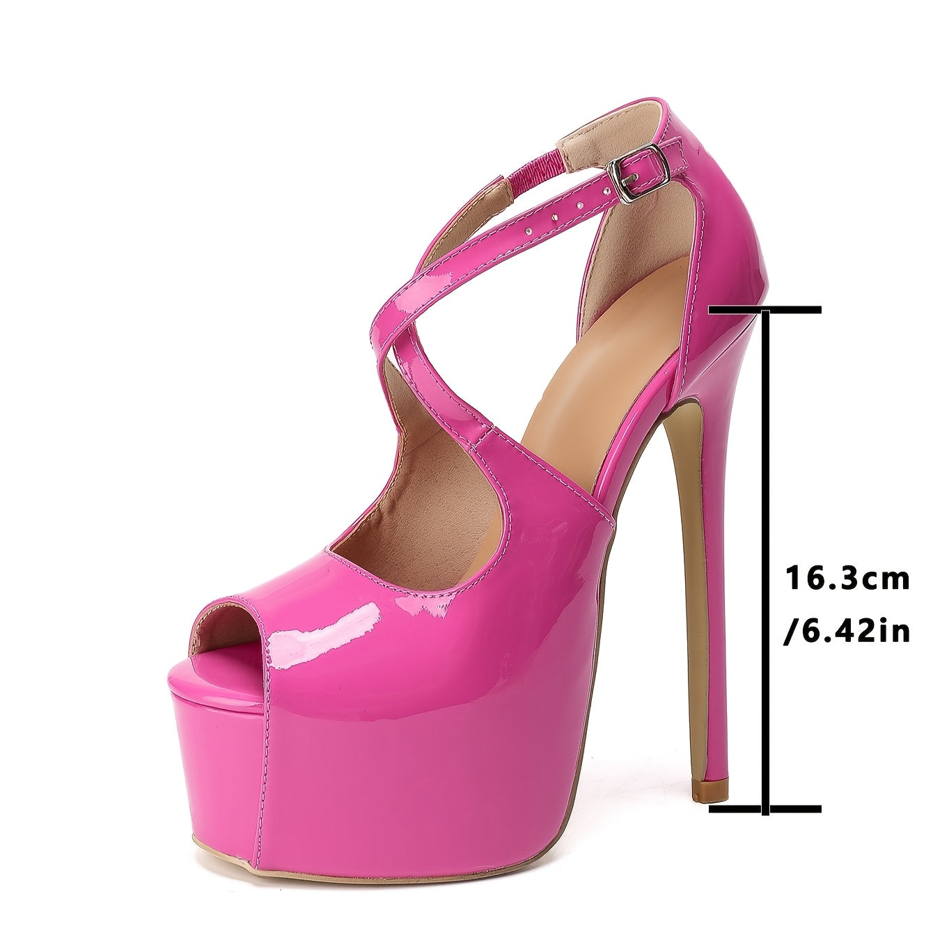 Pink Opened Toed Pumps