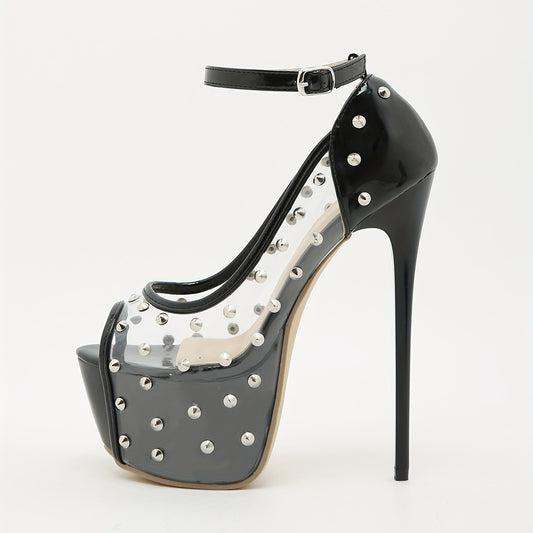 Rivet Platform Heels